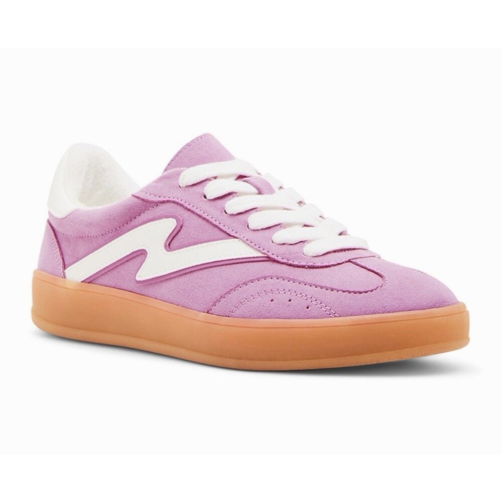 MADDEN GIRL “Giia” Pink & White Lace-Up Low-Top Sneakers - Sz 9.5M